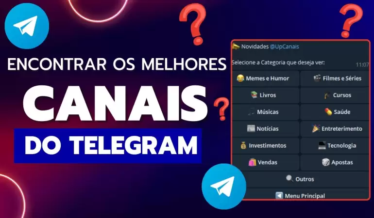 Como encontrar os melhores canais de Telegram